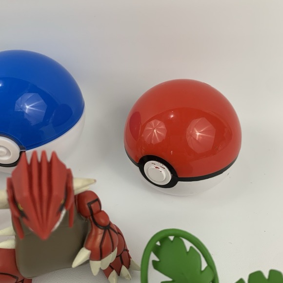 Pokemon Figures Lot Ivysaur Grovyle Wartortle Charmeleon Poke Ball Tomy Figures - Picture 8 of 16